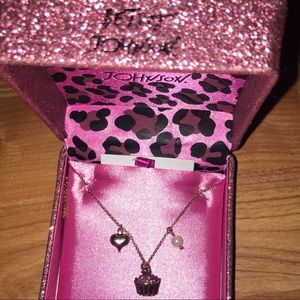 Betsey Johnson Cupcake Necklace